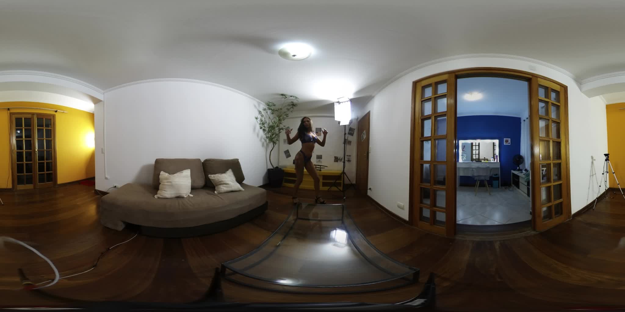 Carol Fênix dançou e rebolou em 360º na Casa das Brasileirinhas