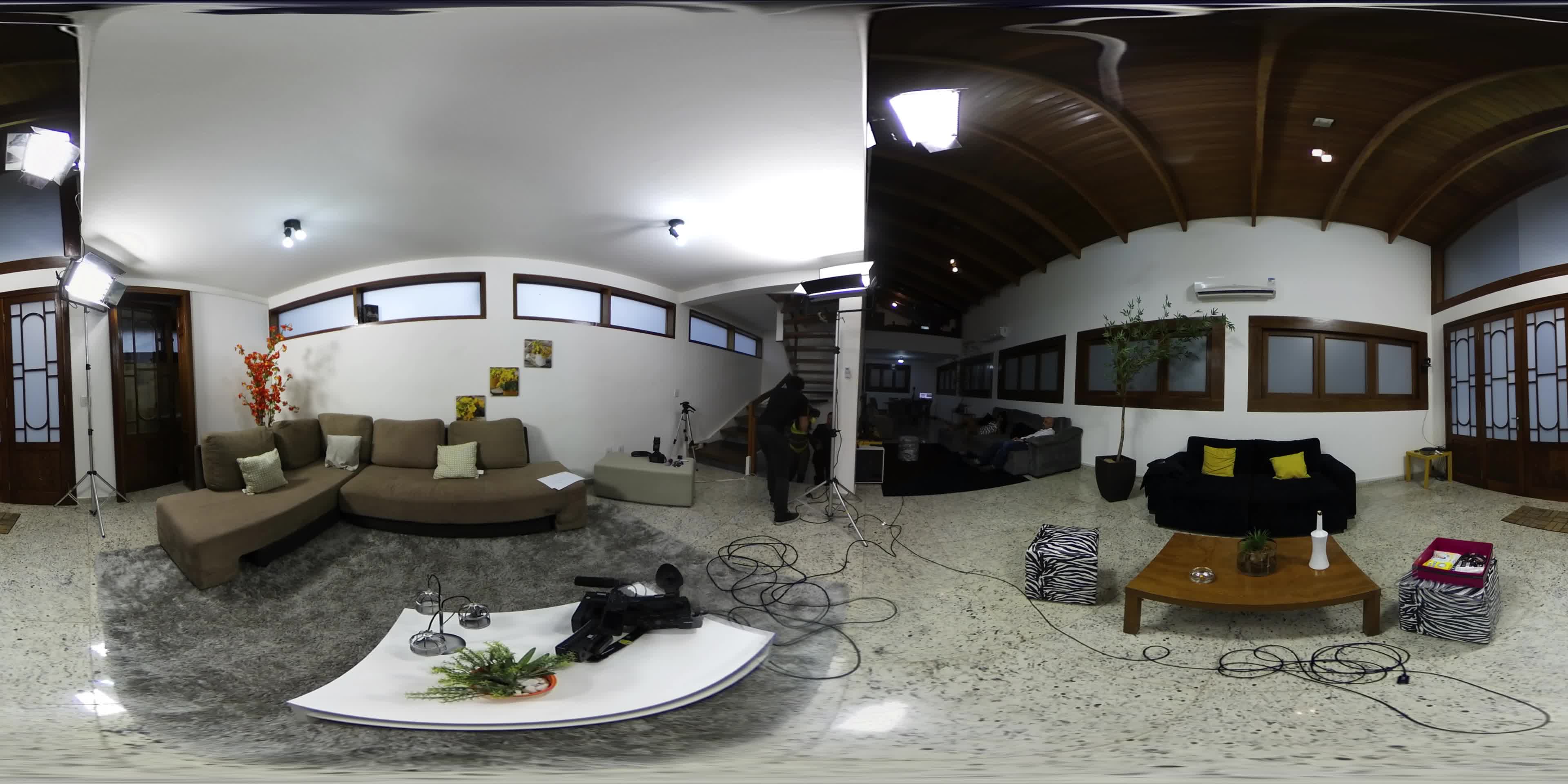 Gravação de cena de sexo em 360º com as irmãs safadas